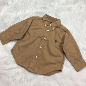 Ralph Lauren Tan Button Up